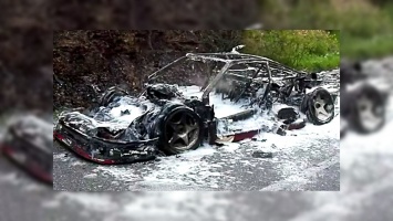 Редчайший Ferrari F40 Prototype сгорел дотла в Италии