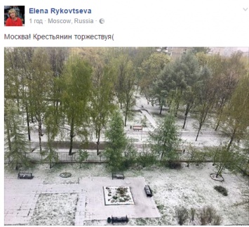 "Даже природа сопротивляется победобесию": в Москве неожиданно выпал майский снег