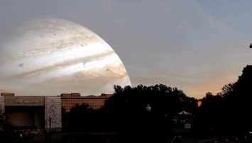 Москва под светом Юпитера: что, если вместо Луны были бы другие планеты?