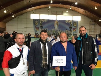 В Киевской области боевые самбисты поборолись за Кубок Украины