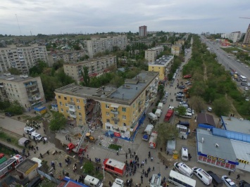 Взрыв дома в России: масштабы разрушения с высоты (видео)