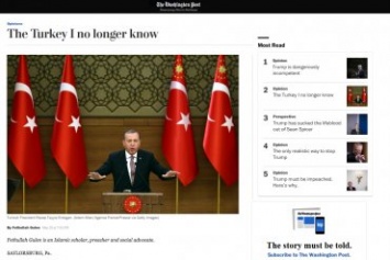 В день приезда Эрдогана в США Washington Post напечатала статью Гюлена