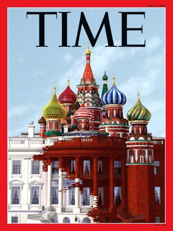 Журнал Time совместил на обложке Белый дом с собором Василия Блаженного