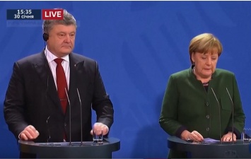 О чем договорились Порошенко и Меркель в Берлине