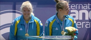 Украинки добыли золото в гонке байдарок-двоек на этапе Кубка мира