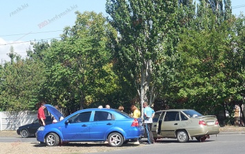 В Бердянске таксист угодил в ДТП