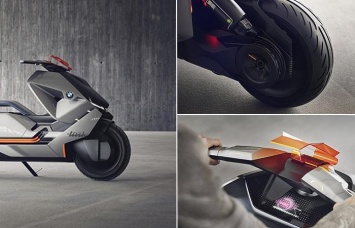 BMW презентовал футуристический скутер будущего с нулевым уровнем выбросов