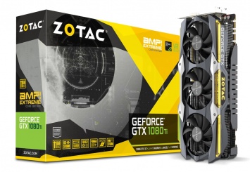 Представлена разогнанная карта Zotac GeForce GTX 1080 Ti AMP Extreme Core Edition