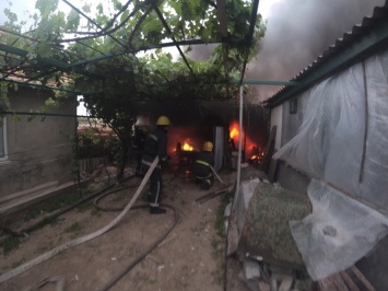 В Каховке едва не сгорел жилой дом