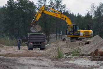 Под Киевом старатели-нелегалы разрушают лес для добычи песка