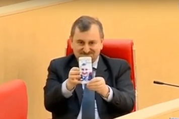 Депутат сделал селфи в парламенте Грузии и стал звездой сети