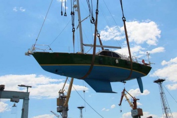 Черноморская яхтенная верфь в Николаеве спустила на воду новую яхту