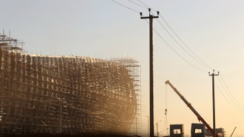 Монтаж металлоконструкций здания нового терминала аэропорта "Симферополь" завершен