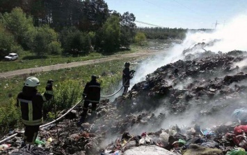 Во Львовской области загорелась мусорная свалка