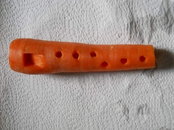 Флейта из морковки. Морально ли так использовать еду? Мнения разделились