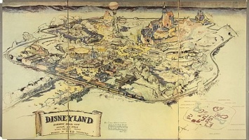 Первая карта Диснейленда продана в США за $708 тысяч