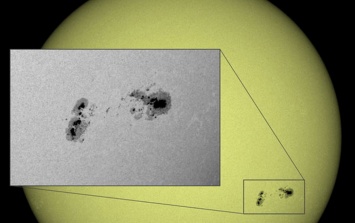 Агентство NASA показало видео с темными пятнами в фотосфере Солнца