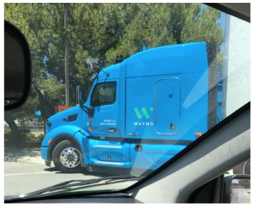 Опубликованы первые фото беспилотного грузовика Google
