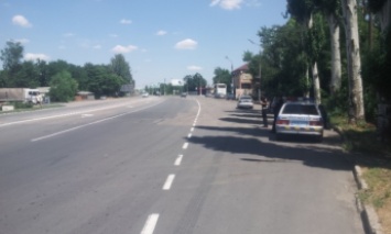 На въезде в Мелитополь поставили блокпост (фото)