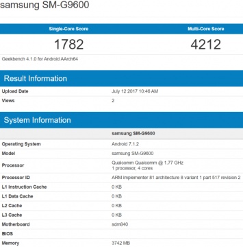 В Geekbench засветился смартфон Samsung с Snapdragon 840