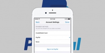 Apple начала принимать платежи за приложения и музыку с помощью PayPal