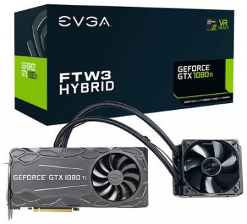 Состоялся анонс видеокарты EVGA GeForce GTX 1080 Ti FTW3 Hybrid с 2 охладителями