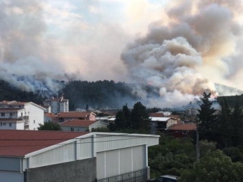 В Черногории продолжаются лесные пожары, эвакуированы туристы и местные жители