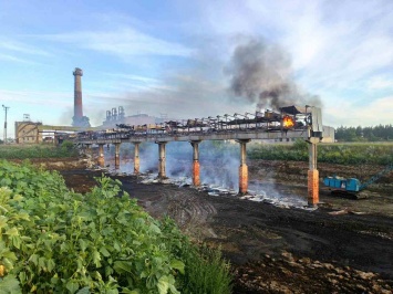 В Харьковской области сгорел сахарный завод