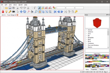 Выпуск LeoCAD 17.07, среды проектирование моделей в стиле Lego