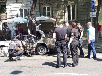 Мощность взрыва автомобиля в Одессе составила 600 граммов в тротиловом эквиваленте, машина принадлежит жителю Днепра