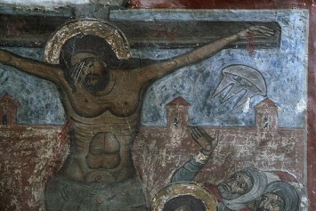 Ученые изучают изображение НЛО на православной иконе в Грузии (ВИДЕО)