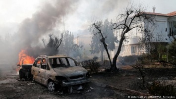 Лесные пожары во Франции и Португалии набирают силу