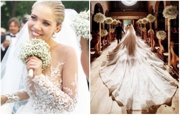 Звездная роскошь: как выглядит свадебное платье за почти миллион евро, расшитое 500 000 кристаллов Swarovski