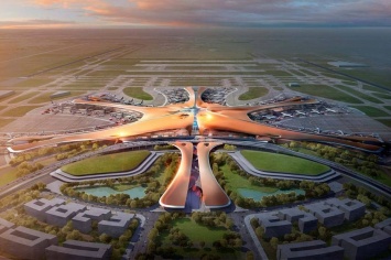 Появились первые фото строительства самого крупного в мире аэропорта