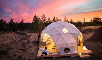 Геодезический купол для отдыха на природе - прекрасная альтернатива палаткам