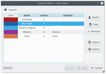 Выпуск Latte Dock 0.7, альтернативной панели для KDE