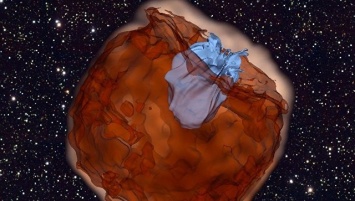 Астрономы впервые увидели то, как взрыв сверхновой "врезается" в звезду