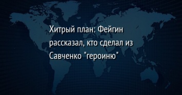 Хитрый план: Фейгин рассказал, кто сделал из Савченко "героиню"