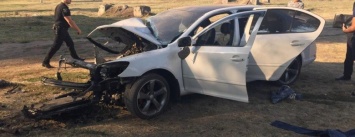 В Каменском разбит автомобиль Skoda Octavia