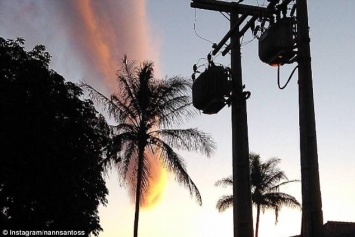 Жителей Бразилии напугало облако, похожее на кулак Божий