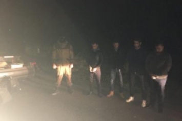На Закарпатье пограничники задержали автомобиль, в котором украинец вез 4 нелегалов из Сирии и Алжира