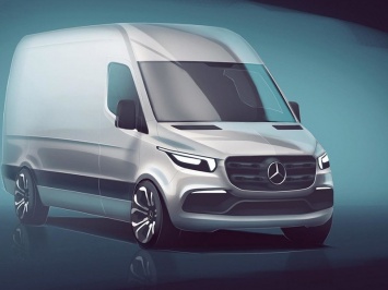 Mercedes=Benz опубликовал первое фото нового Sprinter