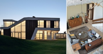 Подмосковный шик: двухуровневый загородный дом с эклектичным дизайном
