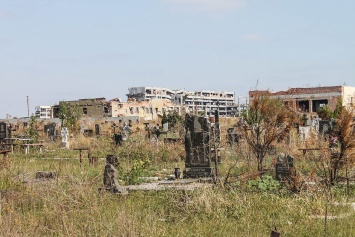Как выглядит Иверскок кладбище возле Донецкого аэропорта