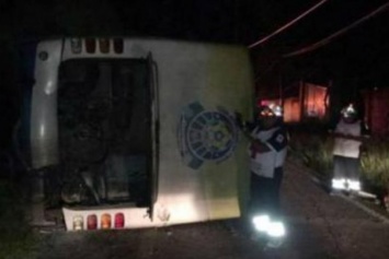 ДТП в Мексике: перевернулся автобус с футболистами, есть пострадавшие