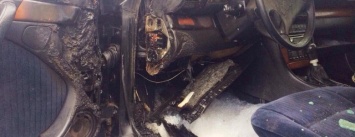 В Кременчуге загорелся еще один автомобиль Ауди (ФОТО)