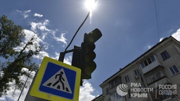 На выходных в Симферополе будут настраивать новый светофор