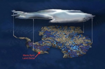 Гигантское скопление магмы нашли под Антарктикой