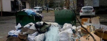 Центр Херсона утопает в мусоре