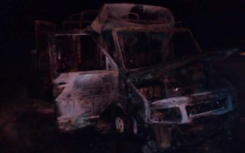 На «Куяльнике» дотла сгорел автобус